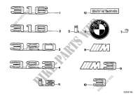 Embleme / Schriftzüge für BMW 318is
