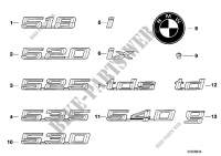 Embleme / Schriftzüge für BMW 525i