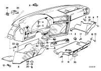 Verkleidung Instrumententafel für BMW M3