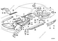 Wärmeisolierung/Abschirmung Motorraum für BMW 735i