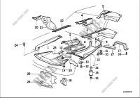 Wärmeisolierung/Abschirmung Motorraum für BMW 735iL