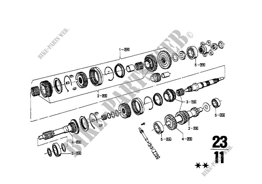 Getrag 242 Radsatzteile/Reparatursätze für BMW 1800