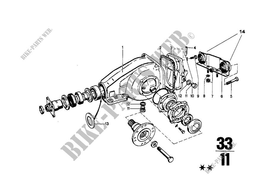 Hinterachsgetriebe Gehäuse/Deckel für BMW 1602