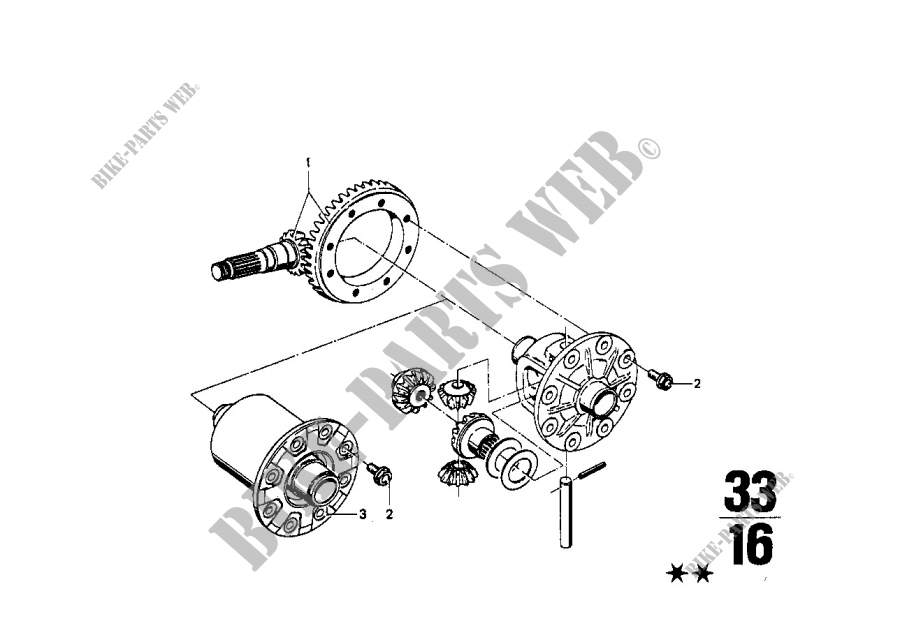 Hinterachsgetriebe Tellerrad Einbaut. für BMW 1502