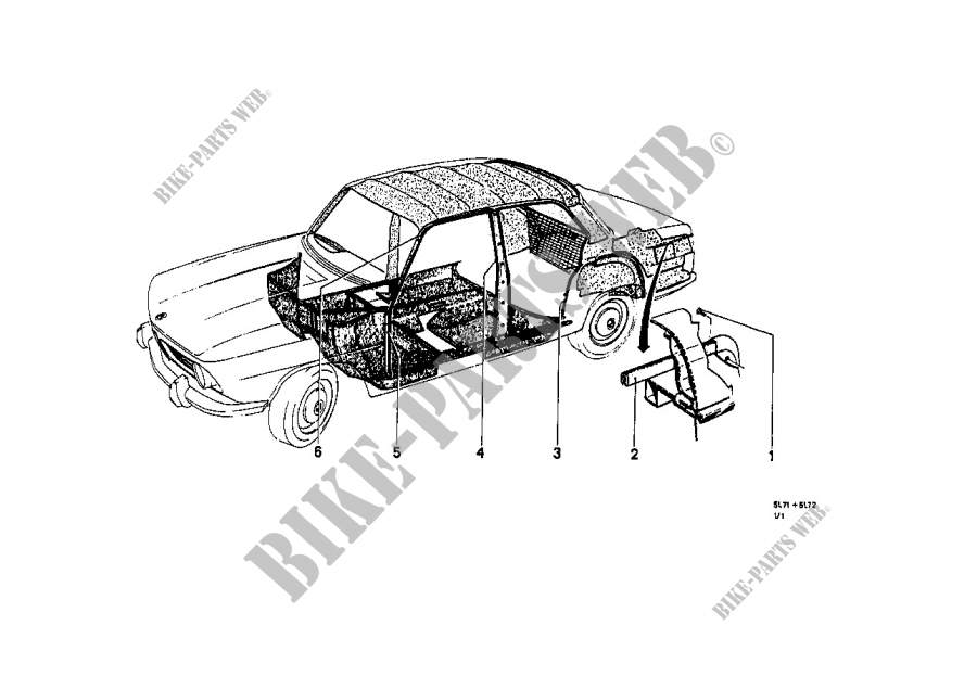 Kantenschutz/Blenden Einstiege für BMW 2000