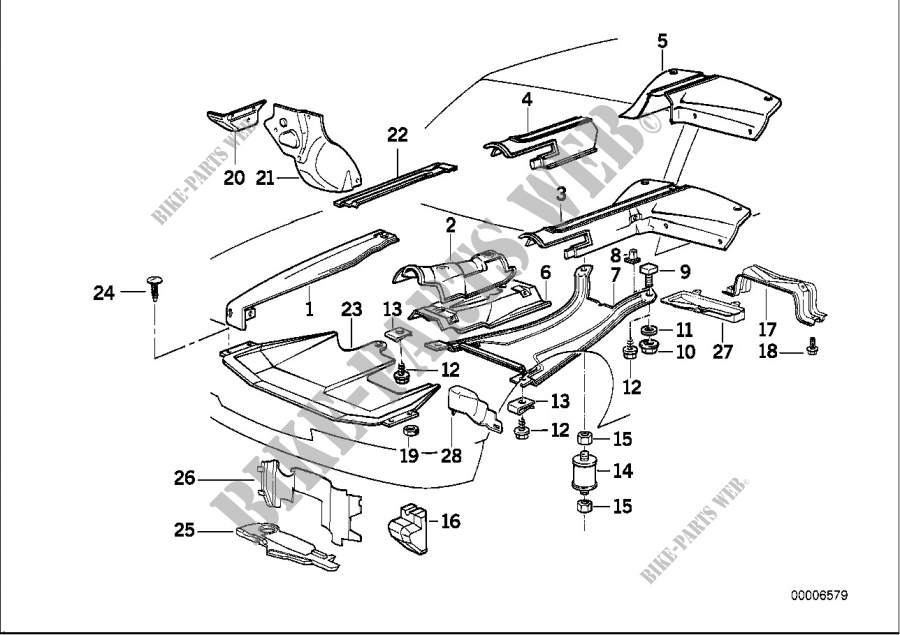 Wärmeisolierung/Abschirmung Motorraum für BMW 540i