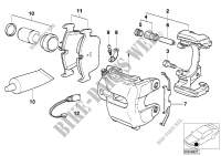 Vorderradbremse Bremsbelag Fühler für BMW 316Ci