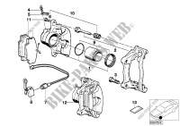 Vorderradbremse Bremsbelag Fühler für BMW 318i
