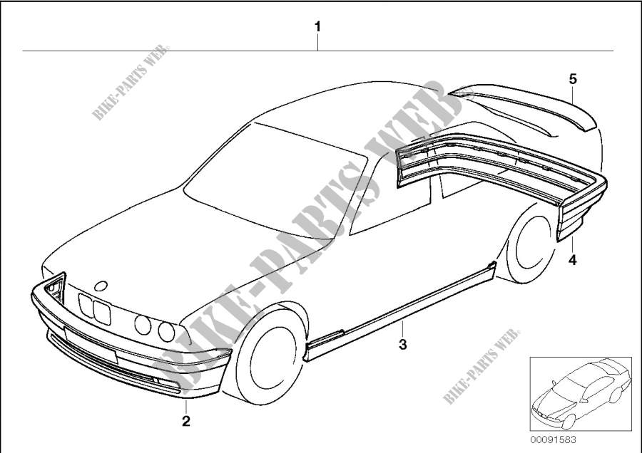 Nachrüstsatz M Aerodynamikpaket für BMW 540i