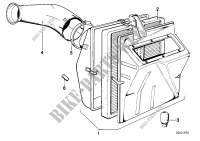 Ansauggeräuschdämpfer/Filtereinsatz für BMW 323i