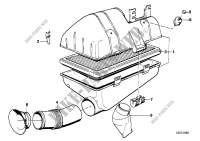 Ansauggeräuschdämpfer/Filtereinsatz für BMW 525e