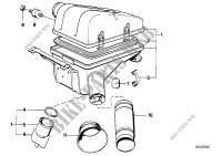 Ansauggeräuschdämpfer/Filtereinsatz für BMW 635CSi