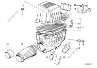 Ansauggeräuschdämpfer/Filtereinsatz für BMW 316i