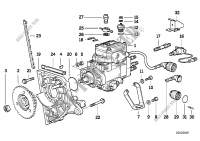 Einspritzpumpe/Lagerbock Diesel für BMW 525tds