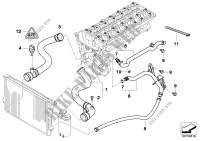 Kühlsystem Wasserschlauchführung für BMW 328i