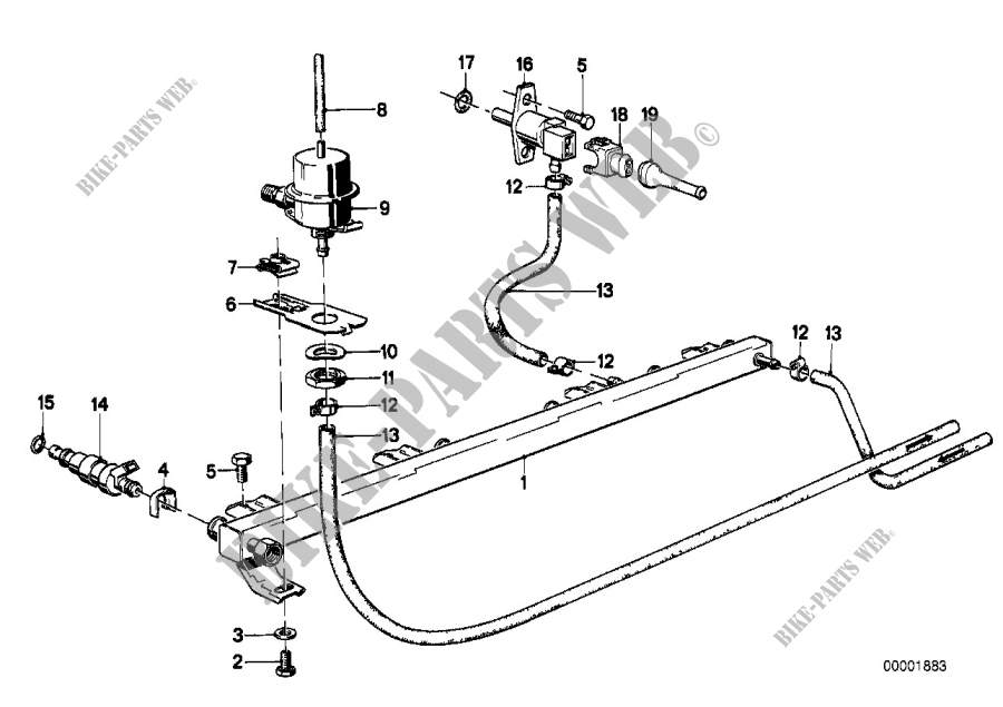Einspritzanlage Ventile/Leitungen für BMW 633CSi