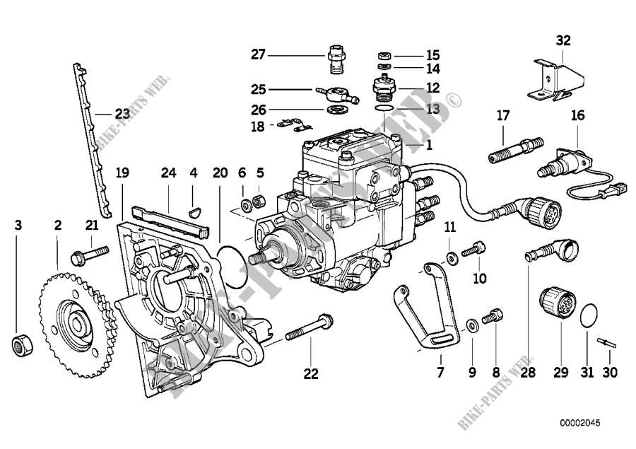 Einspritzpumpe/Lagerbock Diesel für BMW 525tds