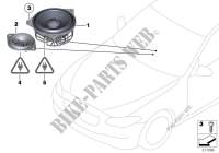 Einzelteile Top/HiFi Instrumententafel für BMW 640i