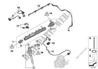Hochdruckspeicher/Injektor/Leitung für BMW 316d