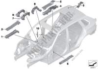 Kabelbaumabdeckungen / Kabelschächte für BMW X5 3.0d