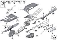 Anbauteile Instrumententafel unten für BMW X1 18i