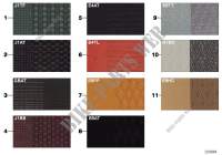 Musterseite Polsterfarben Leder/Stoff für BMW 330Cd