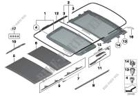 Panoramadach Anbauteile für BMW X3 35iX