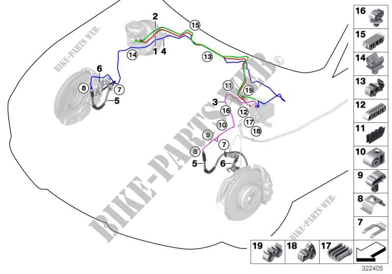 Bremsleitung vorne für BMW M135i