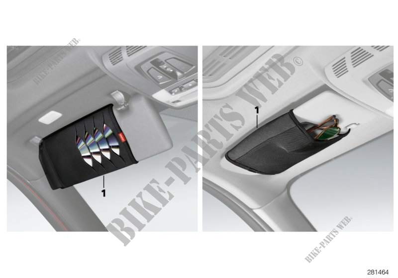 Brillen /CD /DVD Tasche BMW Lines für BMW 418i
