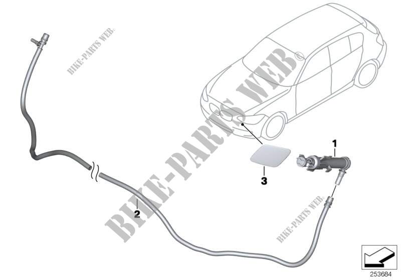 Einzelteile Scheinwerferwaschanlage für BMW 440i