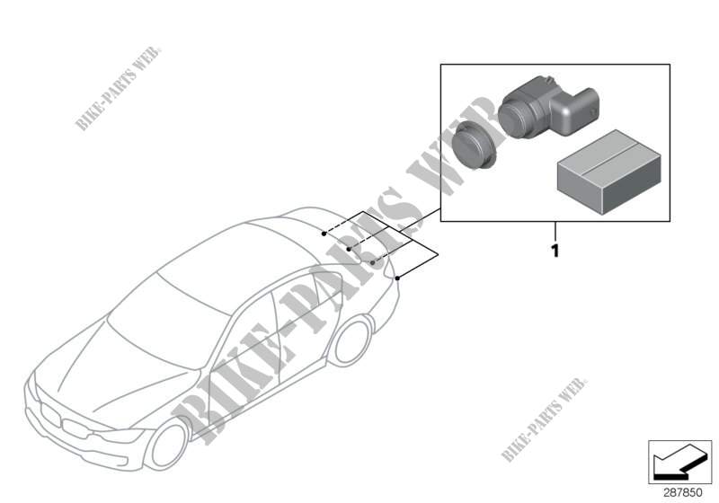 Nachrüstsatz PDC hinten für BMW 440i 2016