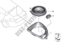 Einzelteile Lautsprecher D Säule für BMW X4 30dX