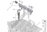 Hochdruckrail / Injektor für BMW 218i