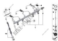 Hochdruckrail/Injektor/Leitung für BMW X6 35iX