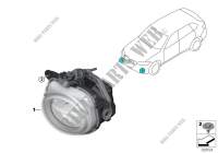 Nebelscheinwerfer LED für BMW X5 25d