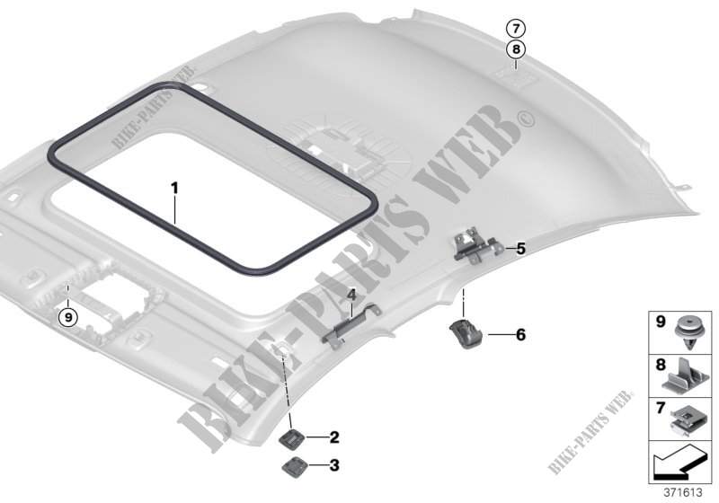 Anbauteile Dachhimmel für BMW 435dX