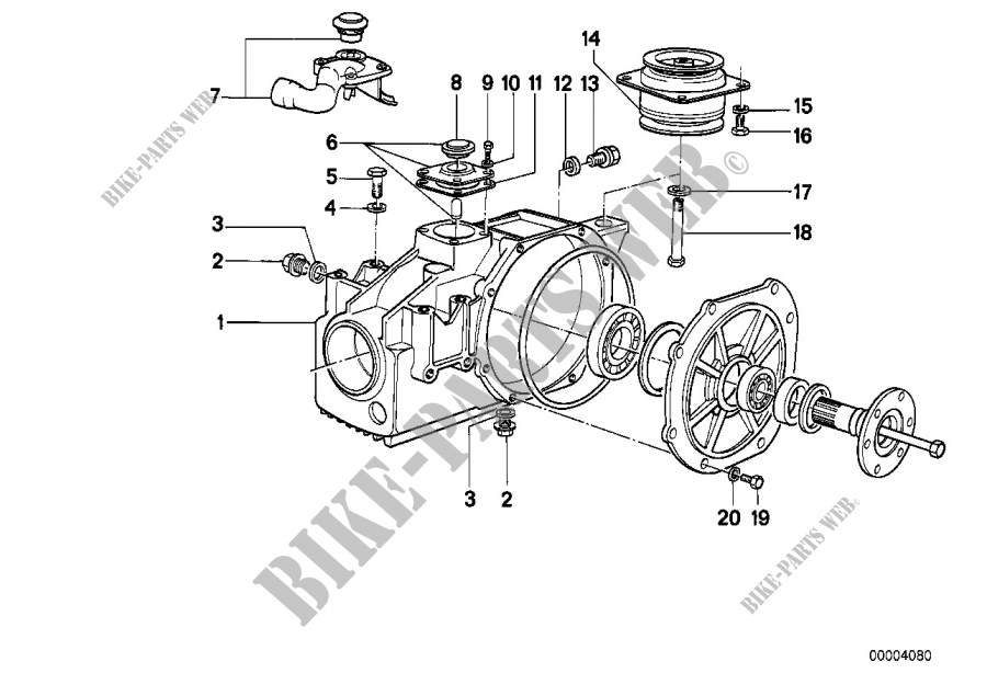 Getriebegehäuse Deckel/Aufhängung für BMW 633CSi