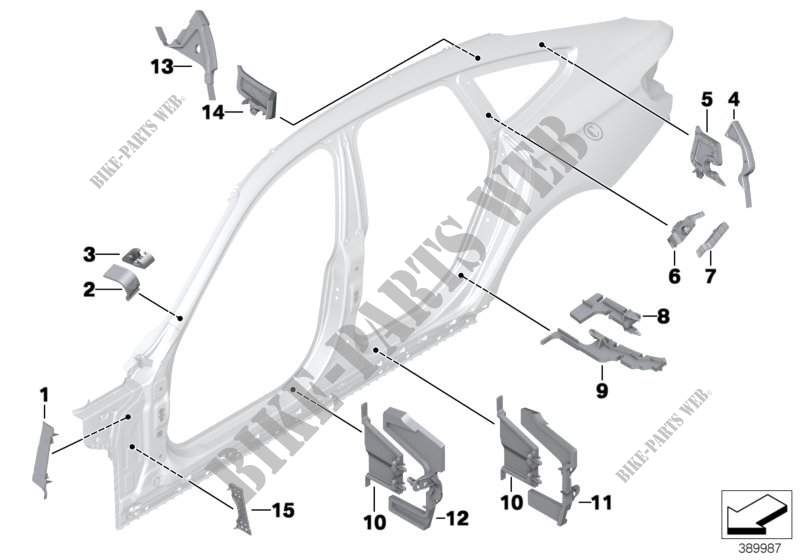 Hohlraumabschottungen Seitenrahmen für BMW 420i