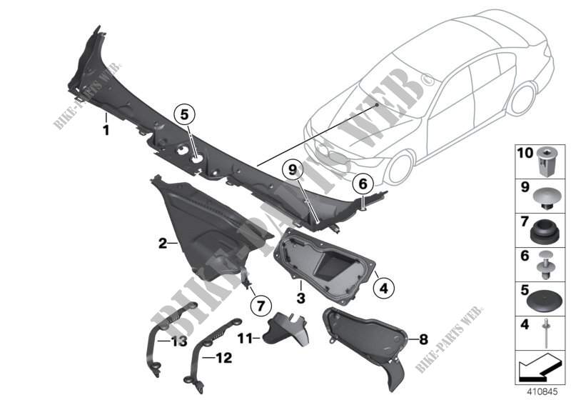 Verkleidung Windlauf aussen für BMW 440i