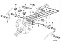 Bremsleitung vorne ABS/ASC+T für BMW 540i