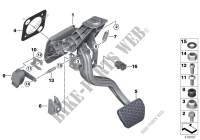 Fusshebelwerk Automatikgetriebe für BMW X3 30iX