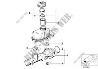 Hauptbremszylinder/Ausgleichbehälter für BMW 735iL