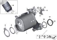 Katalysator/Dieselpartikelfilter für BMW 530dX