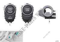Schalter Start Stop und Notstartspule für BMW X3 30dX (TX72)
