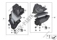 Ansauggeräuschdämpfer/Filtereinsatz für BMW 750LiX