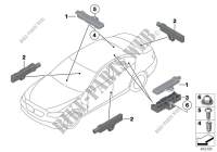 Einzelteile Antenne Komfortzugang für BMW 650iX 4.4