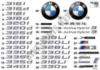 Embleme / Schriftzüge für BMW 316d 2015