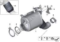 Katalysator/Dieselpartikelfilter für BMW X3 M40dX (TX96)