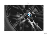 Nabenabdeckung feststehend für BMW 440i 2016