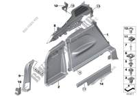 Verkleidung Gepäckraum links für BMW X5 50iX 4.4